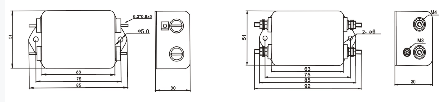 DAA1  Series EMI power noise filters (3)